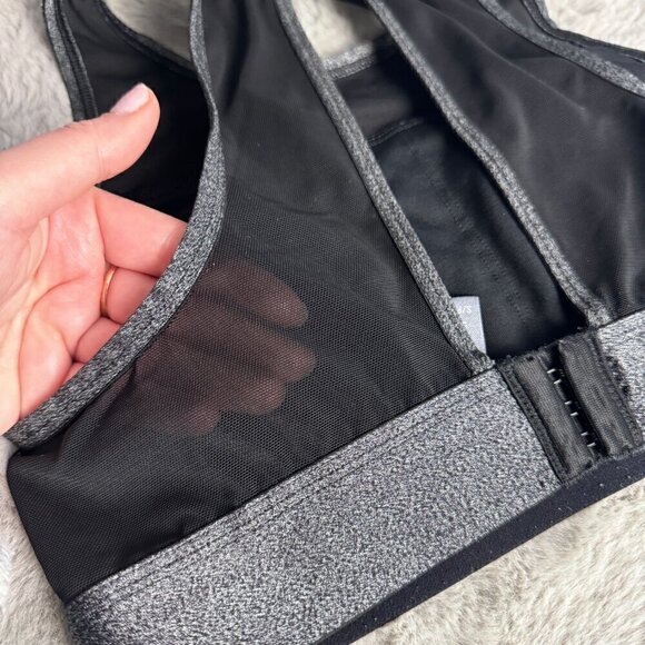 Aerie Black Sports Bra with Mesh Detail Size Small - Picture 3 of 6